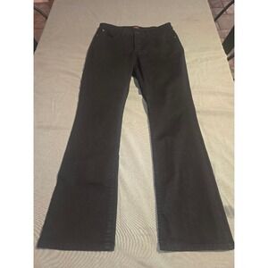 Lee 101CMBENO Black High Rise Flare Leg Jeans Womens Size 6 Short